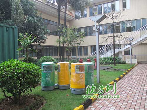 韶關(guān)物業(yè)分類玻璃鋼垃圾桶，提升社區(qū)好環(huán)境。