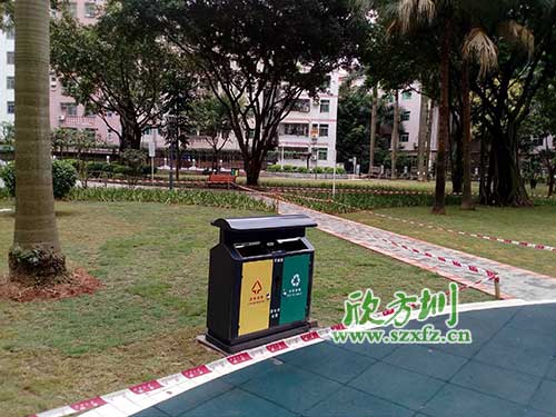 韶關(guān)機(jī)關(guān)鋼制垃圾桶，欣方圳量身定做
